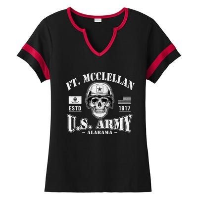 Fort Mcclellan Alabama Al  Ft Mcclellan Military Base Gifts  Ladies Halftime Notch Neck Tee