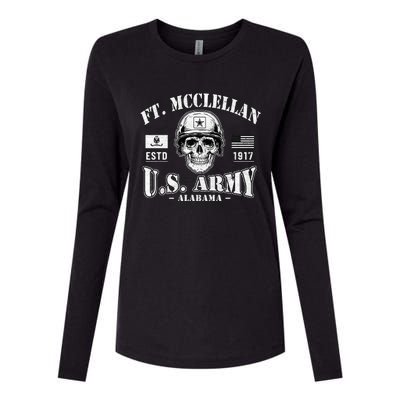 Fort Mcclellan Alabama Al  Ft Mcclellan Military Base Gifts  Womens Cotton Relaxed Long Sleeve T-Shirt