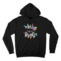 Funny Merry And Bright Christmas Lights Gift Hoodie