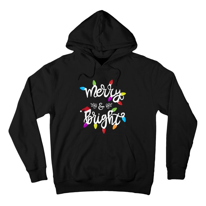 Funny Merry And Bright Christmas Lights Gift Hoodie