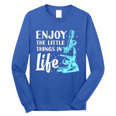 Funny Microscope Art For Women Biology Nerd Science Lab Long Sleeve Shirt