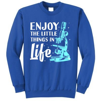 Funny Microscope Art For Women Biology Nerd Science Lab Tall Sweatshirt