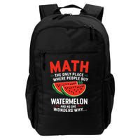 Funny Math And Watermelons Mathematics Calculation Numbers Daily Commute Backpack