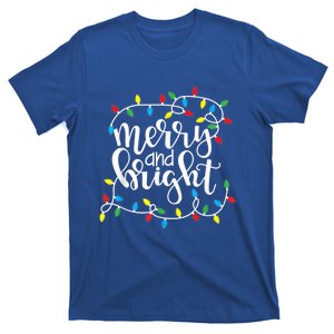 Funny Merry And Bright Christmas Lights Xmas Holiday Gift T-Shirt