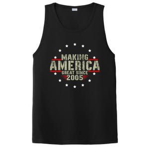 Funny Making America Great Since 2005 Design 17th Birthday Gift PosiCharge Competitor Tank