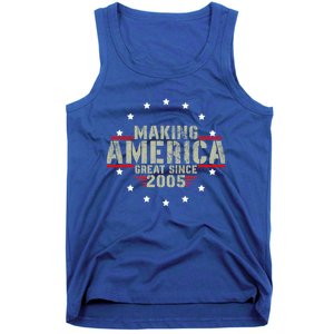 Funny Making America Great Since 2005 Design 17th Birthday Gift Tank Top