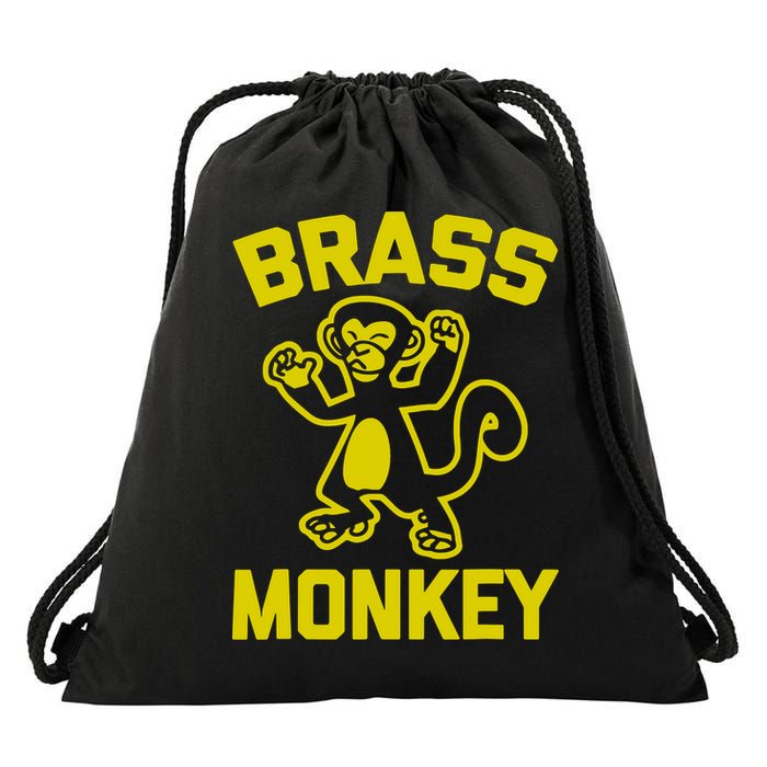 Funky Monkey Brass Monkey Drawstring Bag
