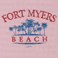 Fort Myers Beach Fl Palm Trees On Beach 25L Jumbo Tote