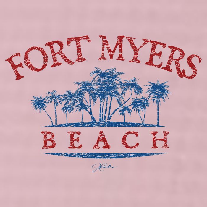 Fort Myers Beach Fl Palm Trees On Beach 25L Jumbo Tote