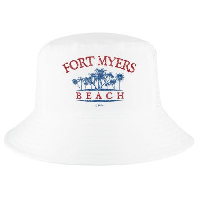 Fort Myers Beach Fl Palm Trees On Beach Cool Comfort Performance Bucket Hat