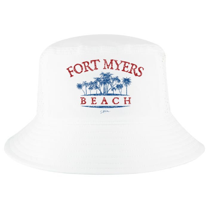 Fort Myers Beach Fl Palm Trees On Beach Cool Comfort Performance Bucket Hat