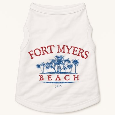 Fort Myers Beach Fl Palm Trees On Beach Doggie Tank