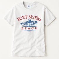 Fort Myers Beach Fl Palm Trees On Beach Tall T-Shirt