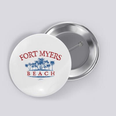 Fort Myers Beach Fl Palm Trees On Beach Button