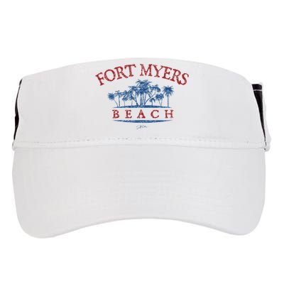 Fort Myers Beach Fl Palm Trees On Beach Adult Drive Performance Visor