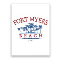 Fort Myers Beach Fl Palm Trees On Beach Poster