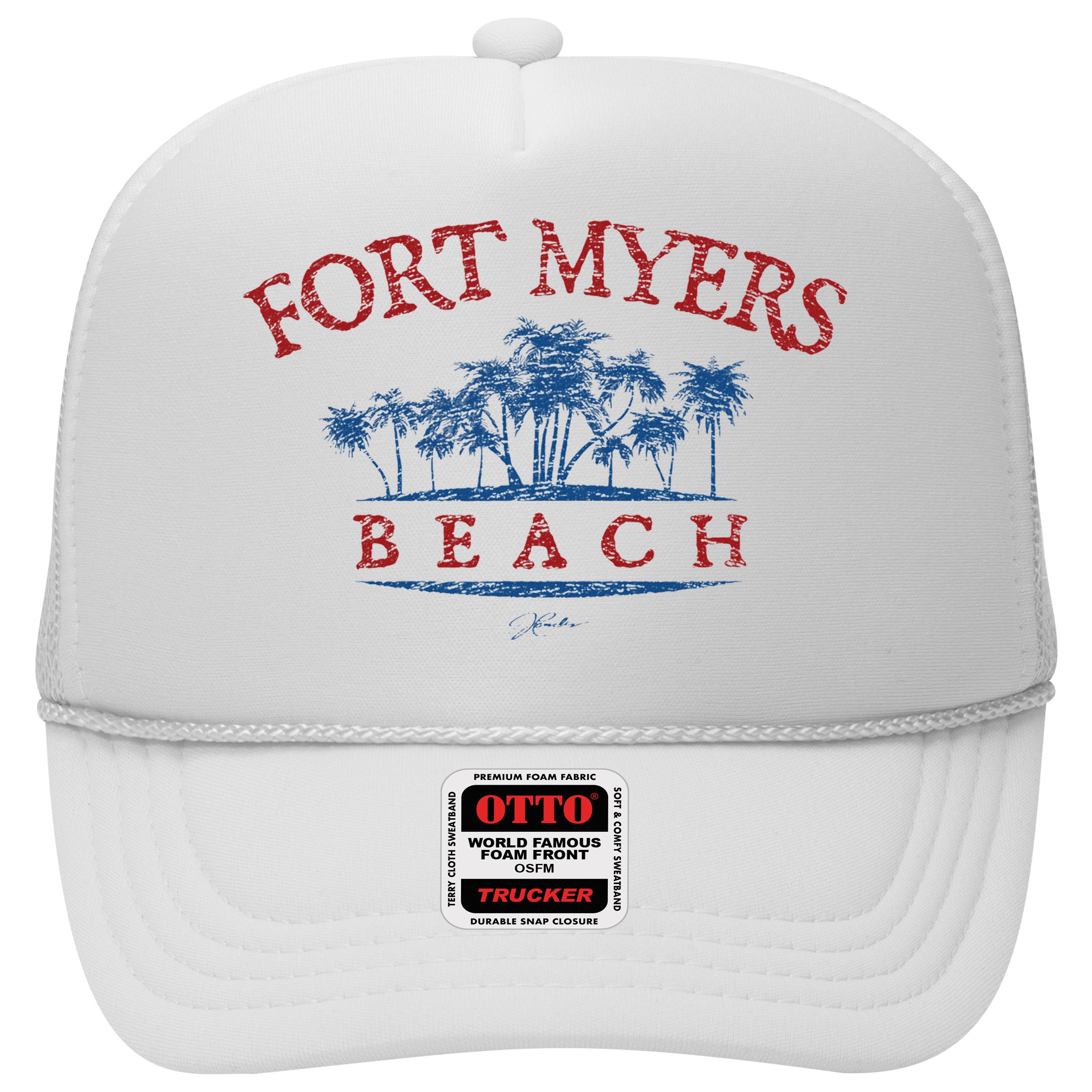 Fort Myers Beach Fl Palm Trees On Beach Hat