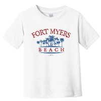 Fort Myers Beach Fl Palm Trees On Beach Toddler T-Shirt
