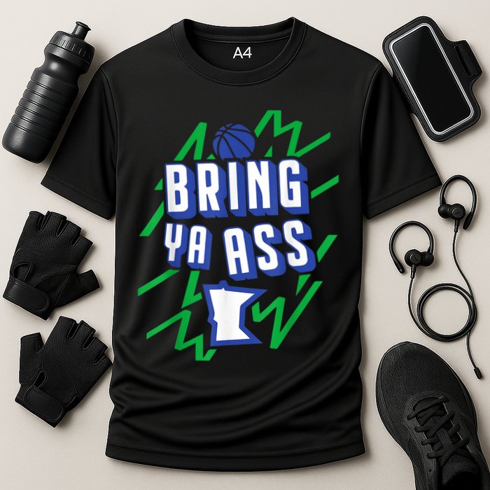 Funny Meme Bring Ya Ass Humor Cooling Performance Crew T-Shirt