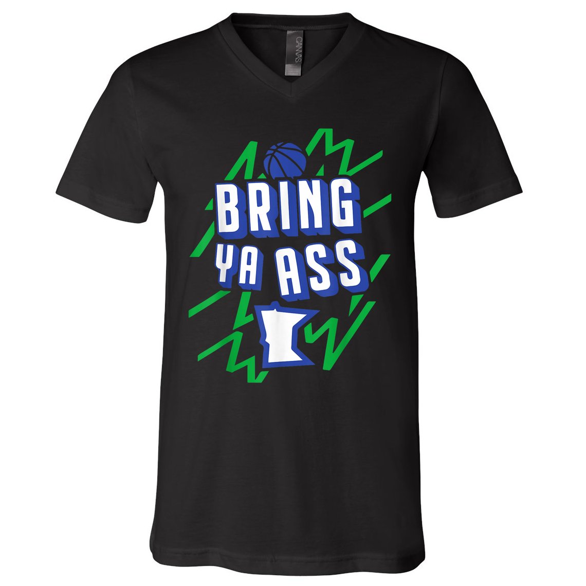 Funny Meme Bring Ya Ass Humor V-Neck T-Shirt