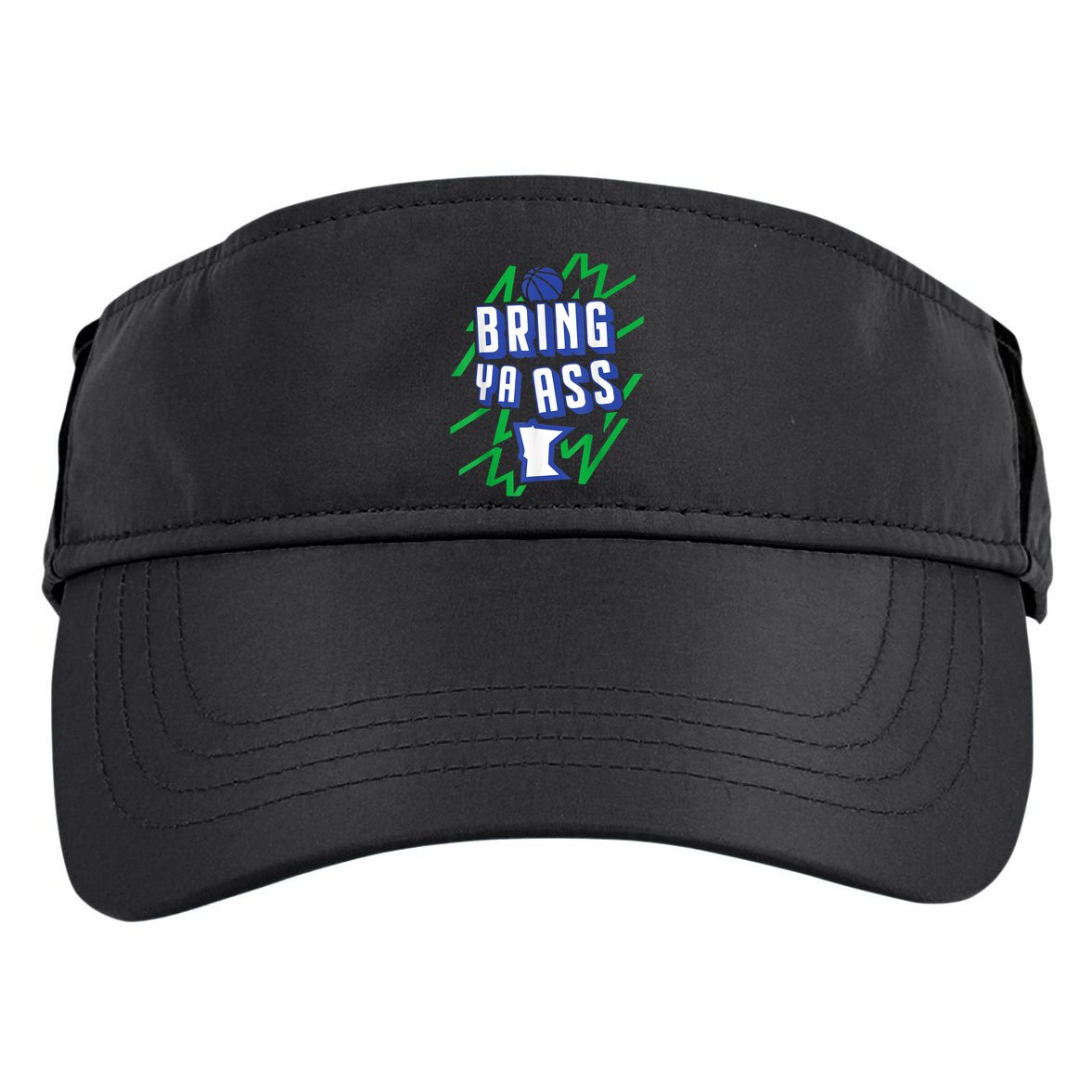 Funny Meme Bring Ya Ass Humor Adult Drive Performance Visor
