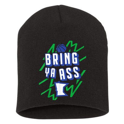 Funny Meme Bring Ya Ass Humor Short Acrylic Beanie
