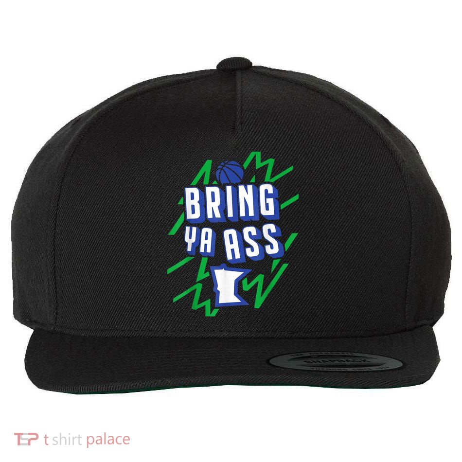 Funny Meme Bring Ya Ass Humor Wool Snapback Cap