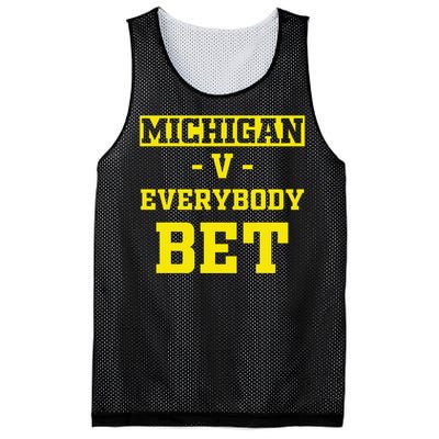 Funny Michigan Bet Gift Dad Mesh Reversible Basketball Jersey Tank