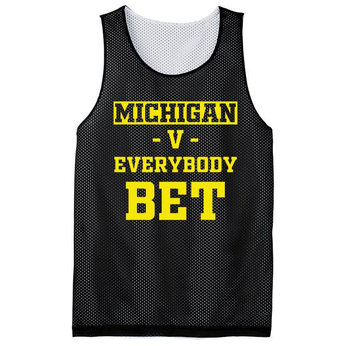 Funny Michigan Bet Gift Dad Mesh Reversible Basketball Jersey Tank