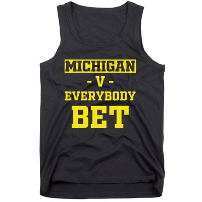 Funny Michigan Bet Gift Dad Tank Top