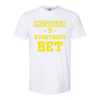 Funny Michigan Bet Gift Dad Softstyle® CVC T-Shirt