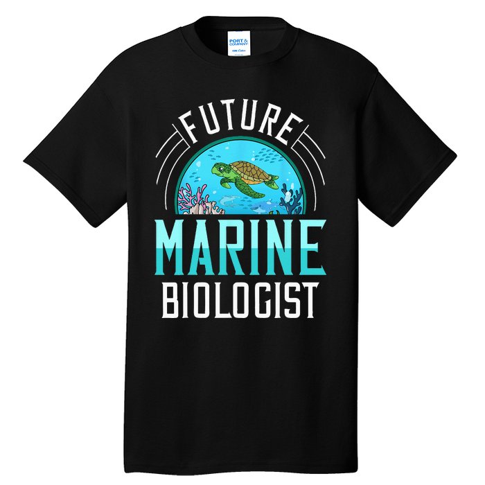 Future Marine Biologist Biology Ocean Life Tall T-Shirt