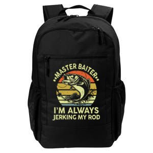 Fishing Master Baiter Funny Bass Dad Daily Commute Backpack