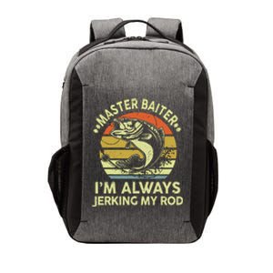 Fishing Master Baiter Funny Bass Dad Vector Backpack