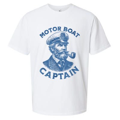 Funny Motor Boat Captain Sueded Cloud Jersey T-Shirt