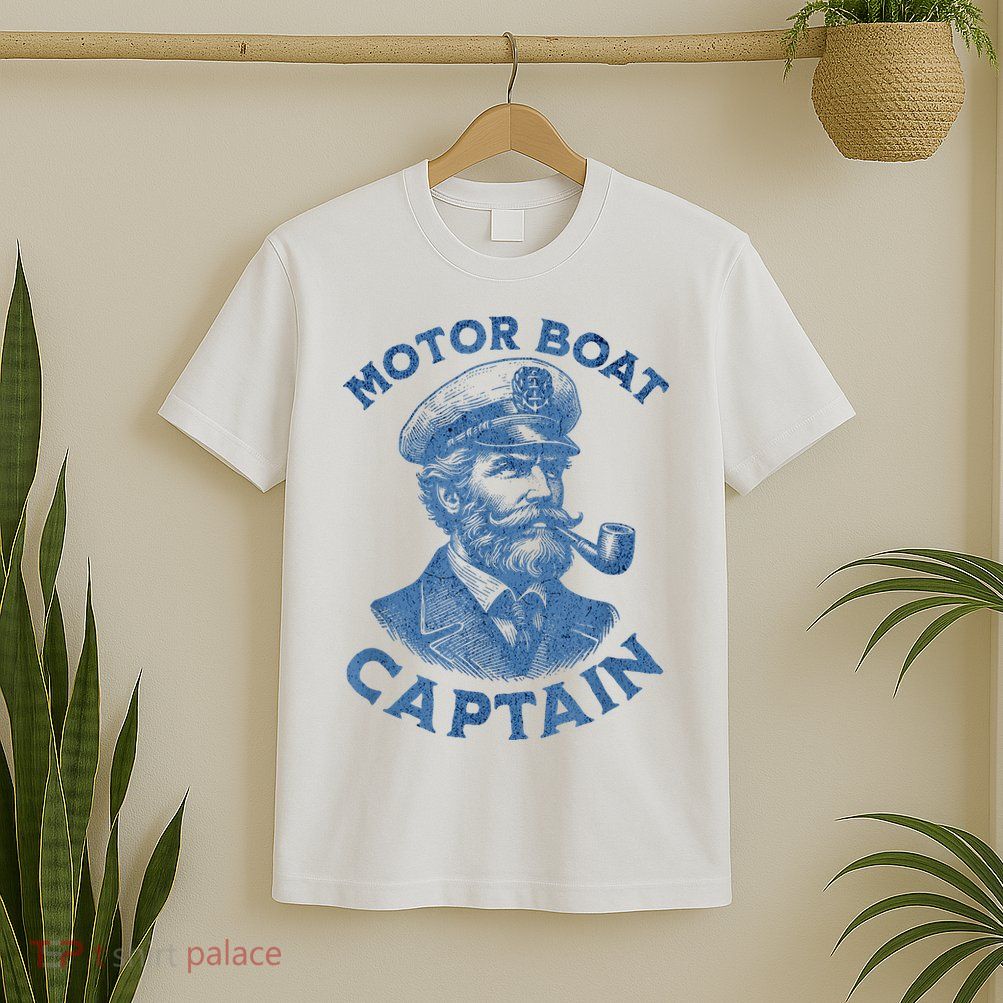 Funny Motor Boat Captain T-Shirt