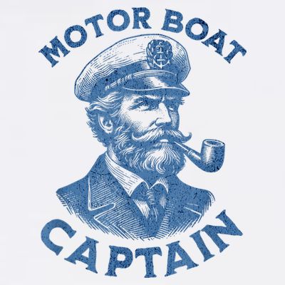 Funny Motor Boat Captain T-Shirt