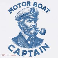 Funny Motor Boat Captain T-Shirt
