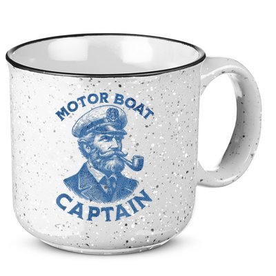 Funny Motor Boat Captain 15oz Campfire Ceramic Mug
