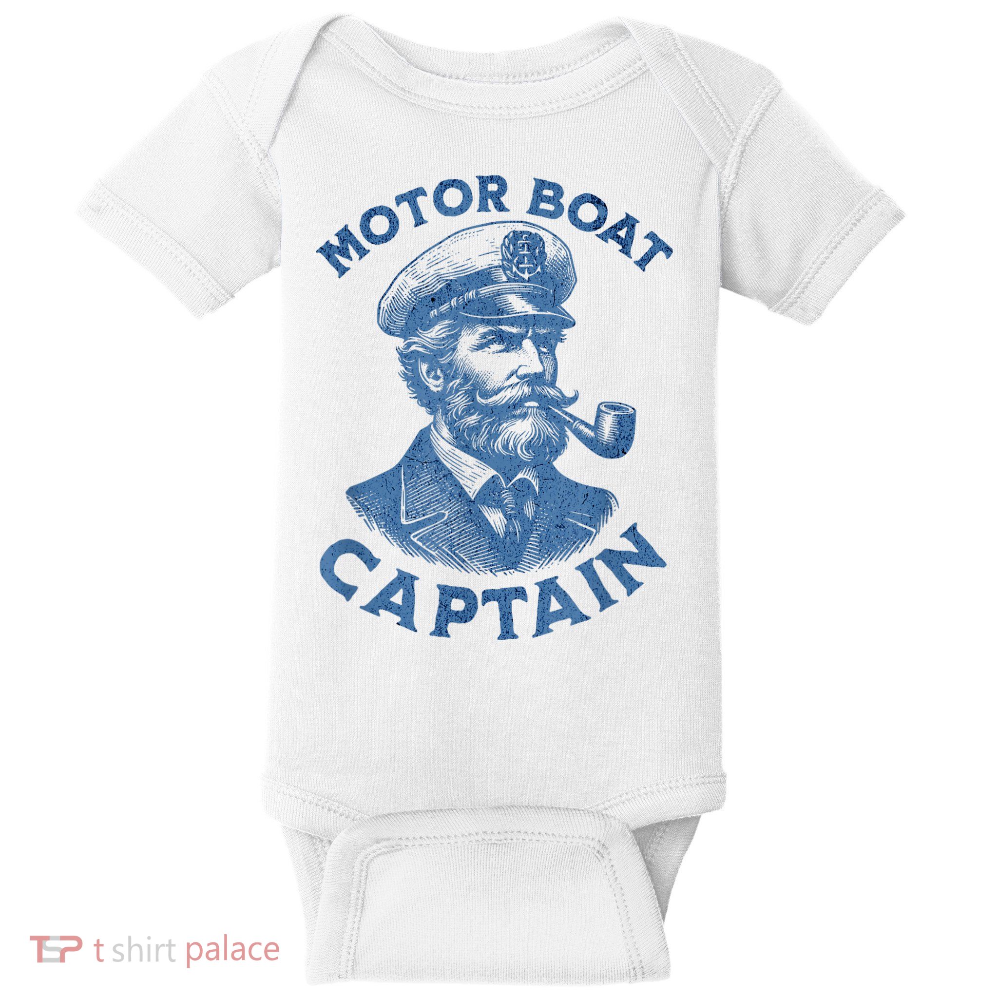 Funny Motor Boat Captain Baby Bodysuit