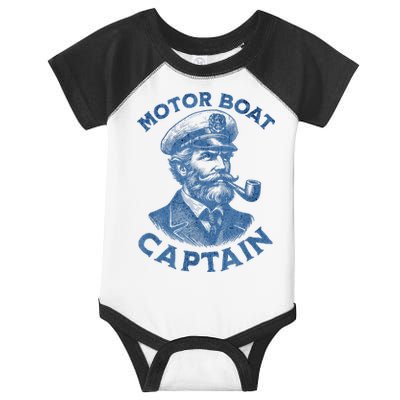Funny Motor Boat Captain Infant Baby Jersey Bodysuit