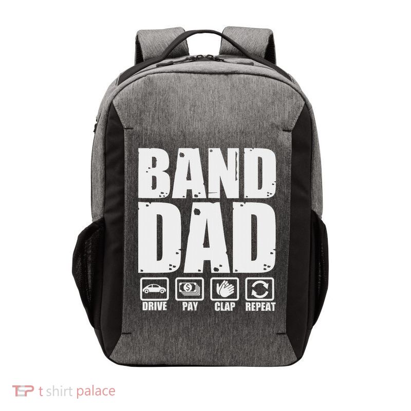 Funny Marching Band Dad Father Humor Fathers Day Vector Backpack