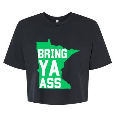 Funny Meme Bring Ya Ass Bella+Canvas Jersey Crop Tee