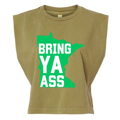 Funny Meme Bring Ya Ass Garment-Dyed Women's Muscle Tee