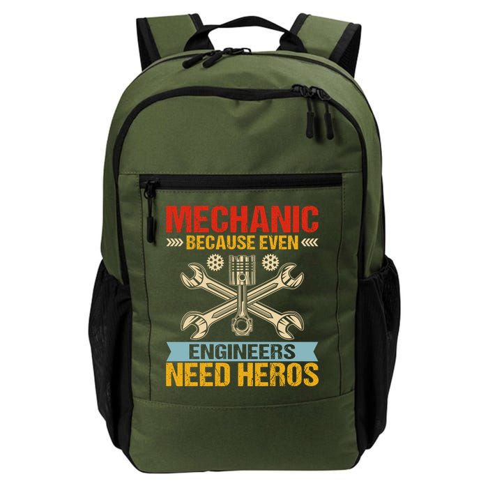 Funny Mechanic Because Even Engineers Need Heroes Daily Commute Backpack