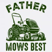 Father Mows Best Retro Vintage Funny Dad Sweatshirt