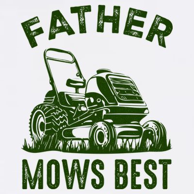 Father Mows Best Retro Vintage Funny Dad T-Shirt