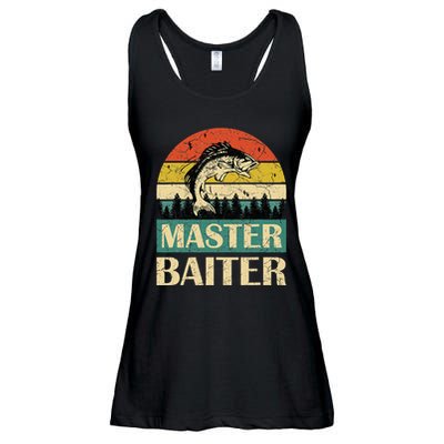 Funny Master Baiter Fishing Fishermen Ladies Essential Flowy Tank