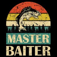 Funny Master Baiter Fishing Fishermen 16 in Basic Backpack