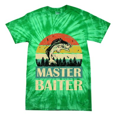 Funny Master Baiter Fishing Fishermen Tie-Dye T-Shirt